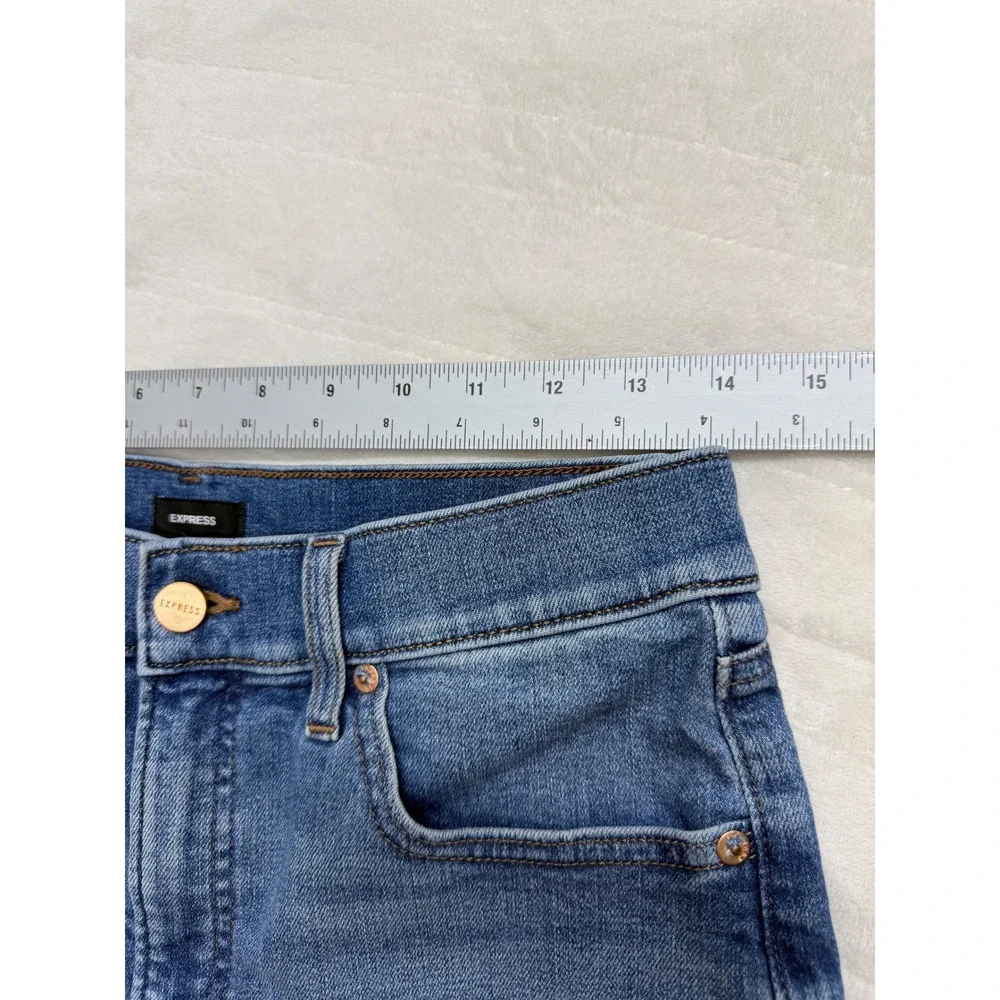 Express Blue Denim Jean Shorts